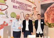 La société Gautier Semences présente au SIVAL représentée par Olivier Bonnet, Quentin Sonneville et Arthur Labiche.